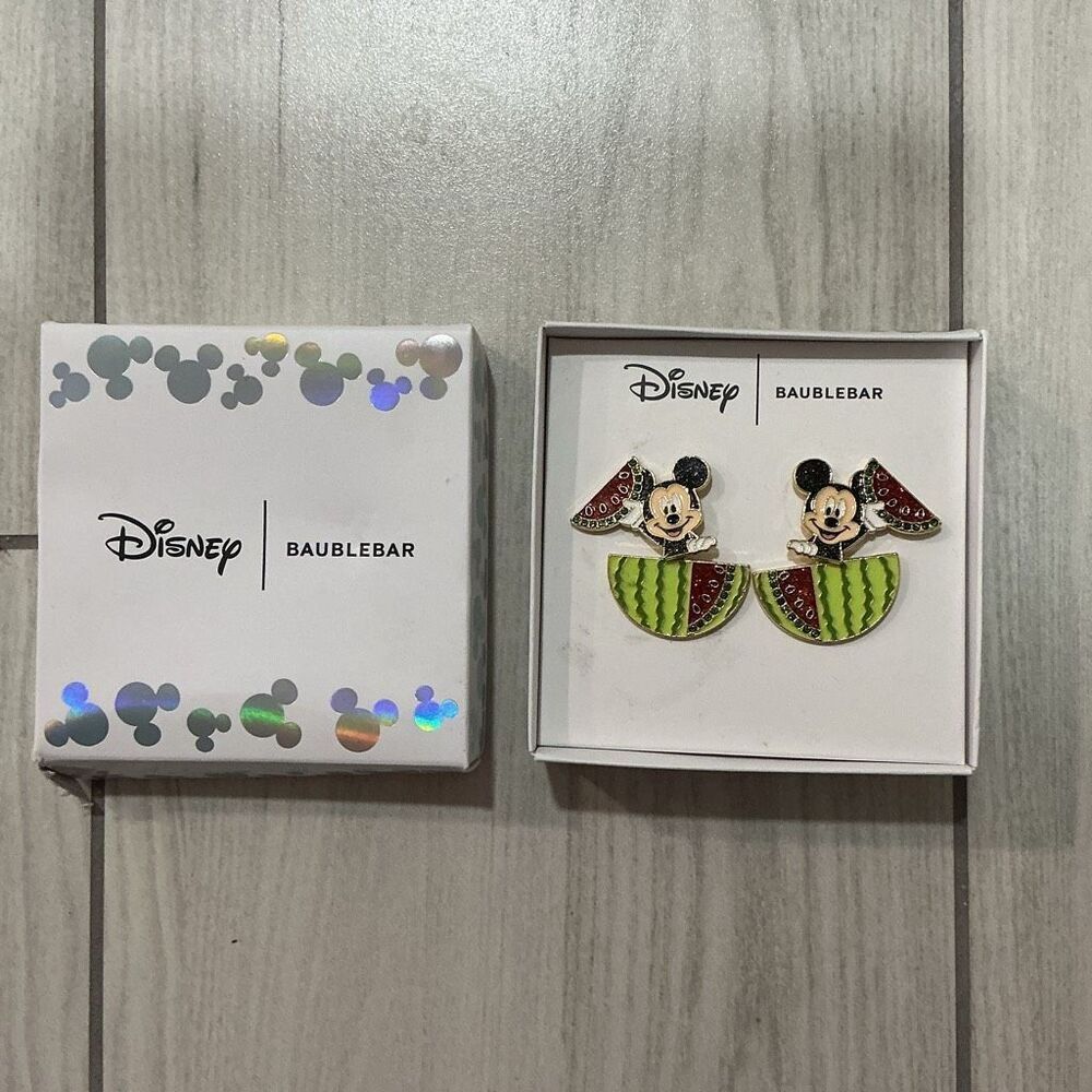 Disney x‎ BaubleBar Mickey Mouse Watermelon Dangle Earrings